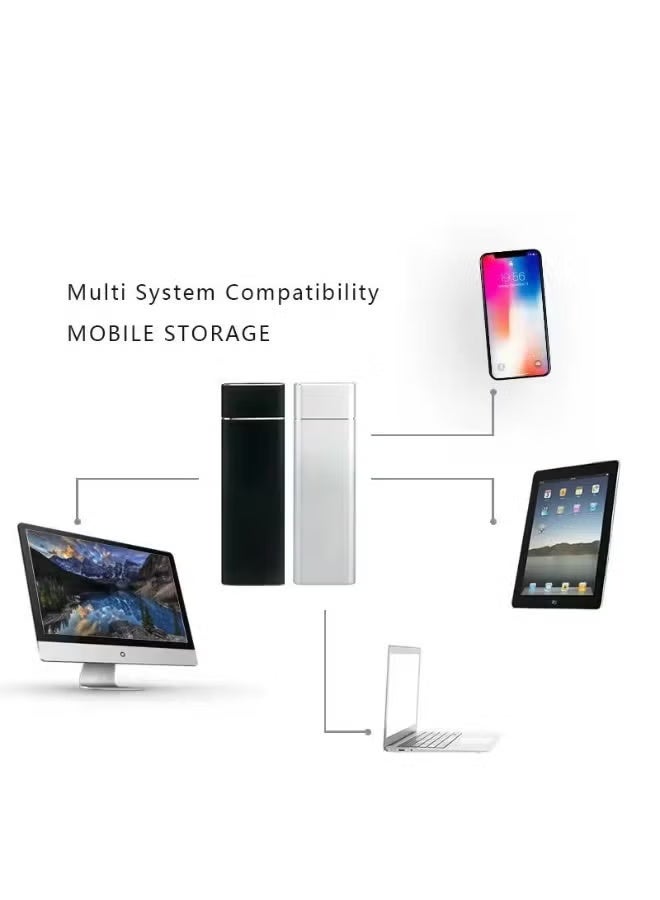 M.A&F's Portable External Hard Drive 2TB , Mini SSD Hard Drives,Solid State External Drives,Computer Backup Drive,USB 3.1 to Type-C Support Data Storage Transfer for Windows XP PC Laptop and Mac - Image 3